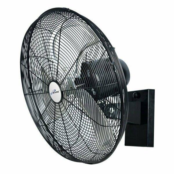 Iliving 18 in. 3 fan speeds Wall Fan in Black with Oscillating head ILG8EOSC18